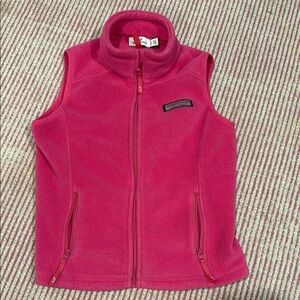 Bright Pink vineyard vines Fleece Vest